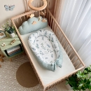 Protectie somn – Baby Nest vafe cu mix de flori- menta (2)